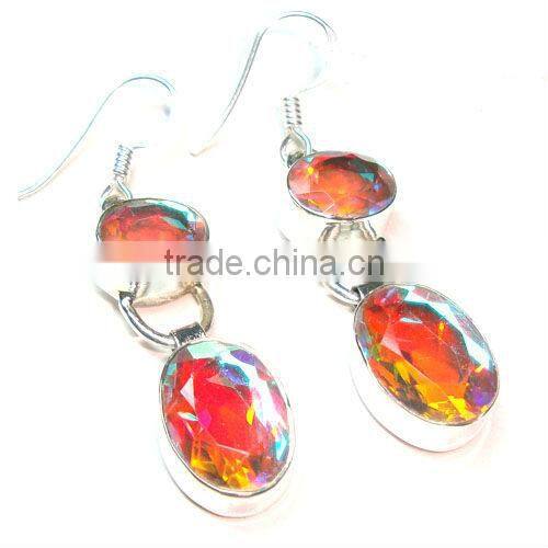 Natural gemstones 925 sterling silver black onyx citrine jewellery