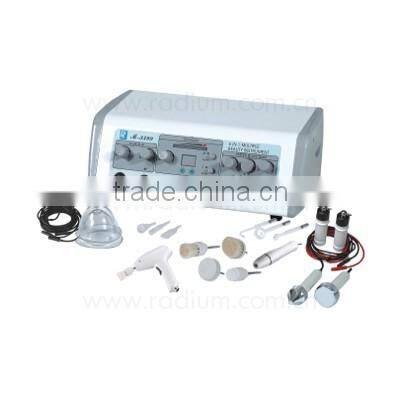M-3399 High frequency electrotherapy+ ultrasonic+vaccum+spray+facial brush +patter 6 in 1beauty instrument