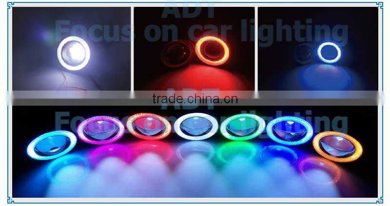 3 inch COB 10W LED Fog Lights with Blue COB Halo Angel Eye Rings Car DRL