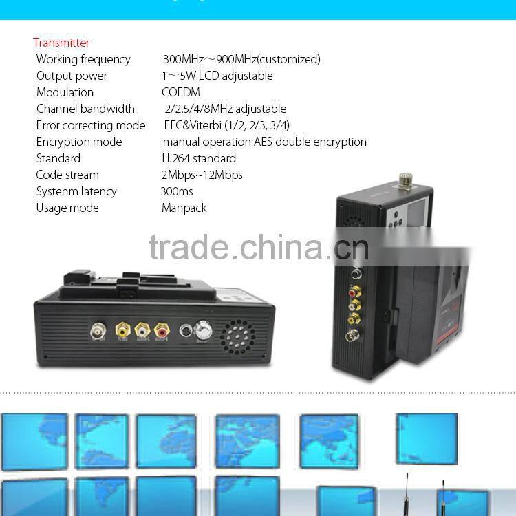 professional hd wireless microwave cofdm transmitter