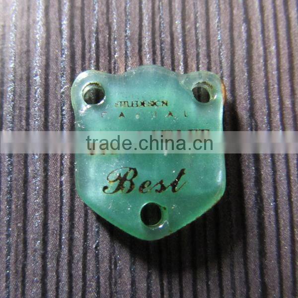 Resin Material Badge For Clothing Resin Label
