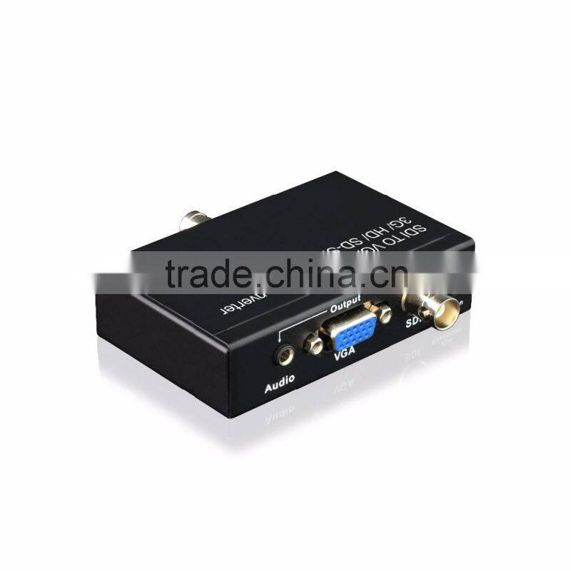 3G SDI to VGA +SDI Converter with 3.5MM 1080P SDI input VGA/SDI output