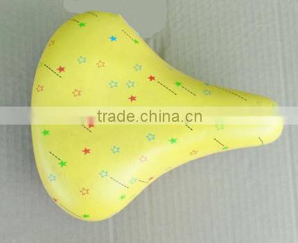 hot selling high quality factory price colorful comfortable fashionable leather kids bicycle saddles bicycle parts