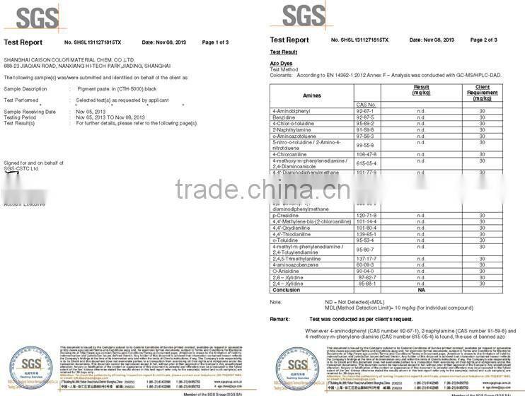 Liquid pigment paste CTH-2001Light Yellow for cotton printing