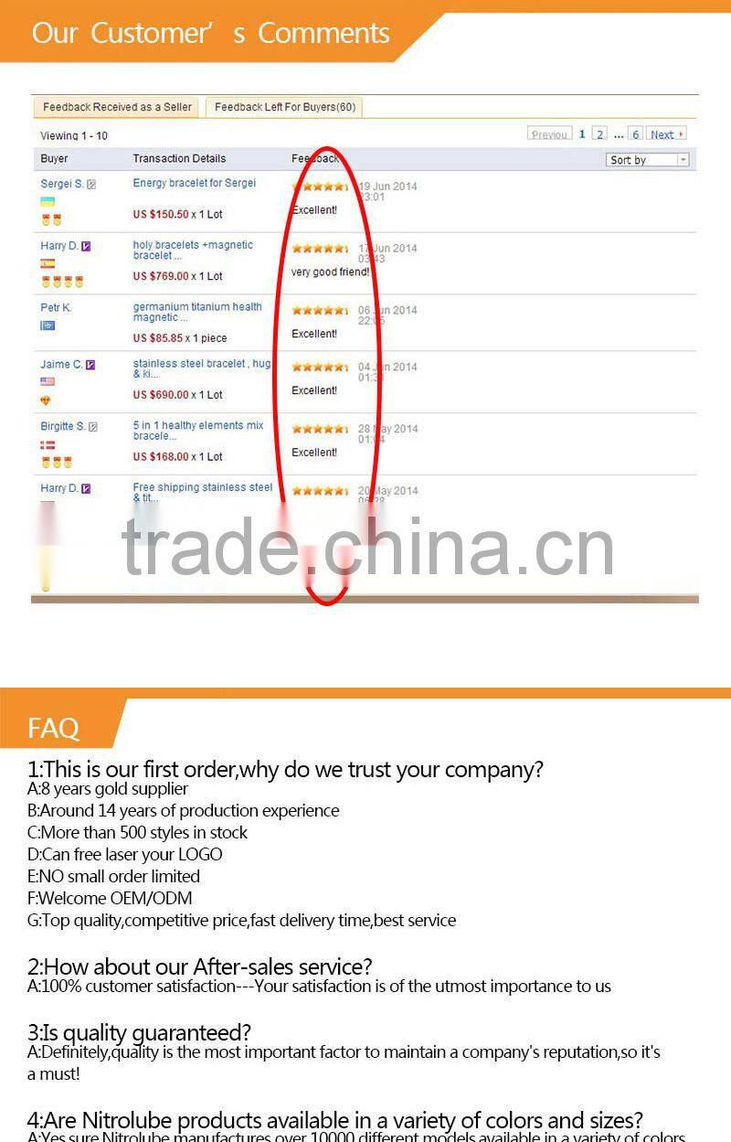 2014 Hot Selling Waterproof Titanium 4 in 1 Magic Magnetic Bracelet