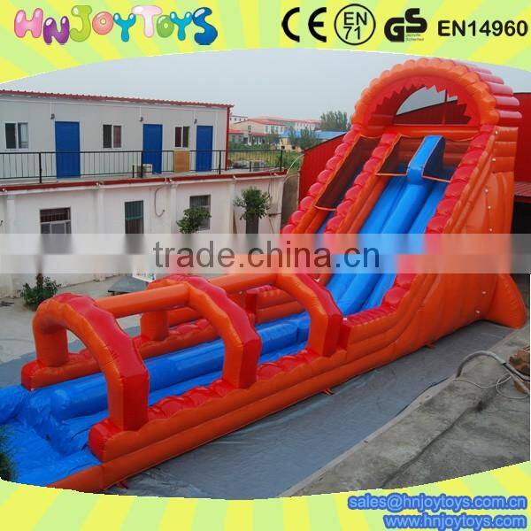 Dual Lane 27' Roaring River Inflatable Water Slide with Slip N Slide