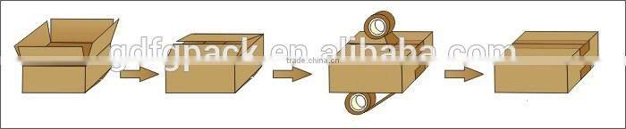 FXJ-5050 top & bottom drive paper carton automatic adhesive tape sealing machine