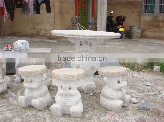 Fast delivery granite bench with wheel