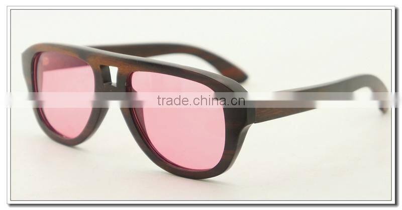 Top Selling Aluminium Wood Sunglasses Layers Wood With Comfortable Adjustable Rubber End