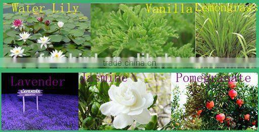 high quality scented soy candle in black glass jar with box