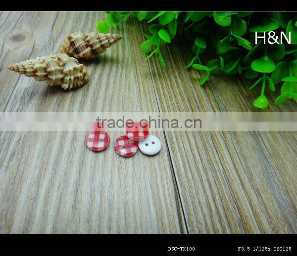 Eco-friendly resin strip patterned 2 hole shirt button