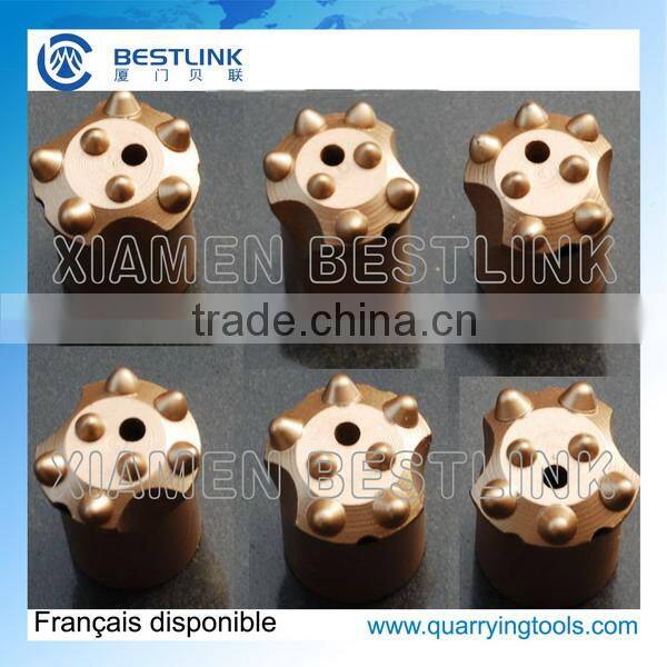 D32mm D34mm China Tapered&Threaded button bit for rock drilling