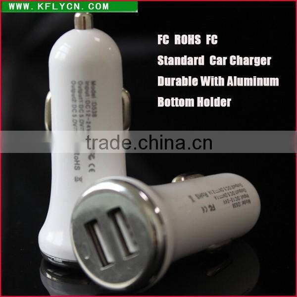 high quality dual port car usb charger
