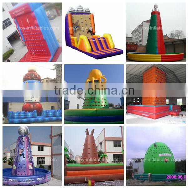 High quality customized giant inflatable rock climbing wall