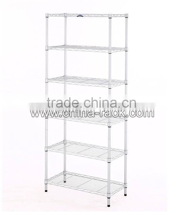 Easy Assemble Home Storage Steel Chrome Wire Shelf