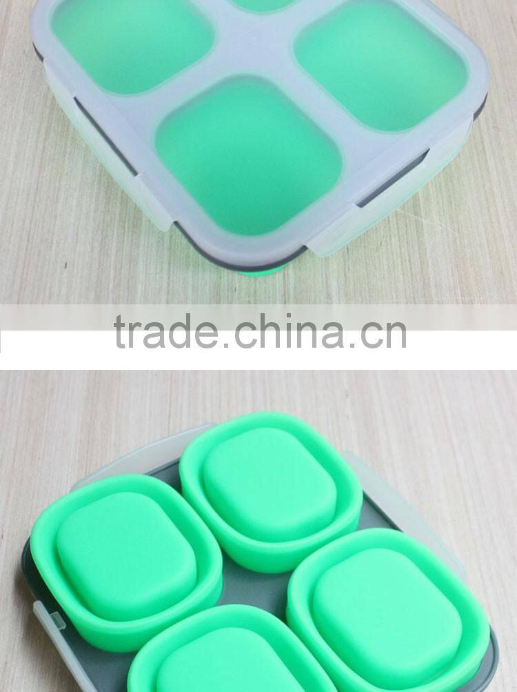 2 Compartment High Capacity Dinnerware Sets Lunch Box Food Container