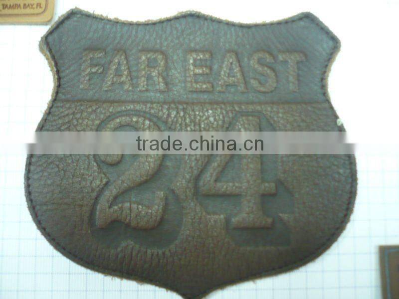 leather masonic patches with a flower for jeans