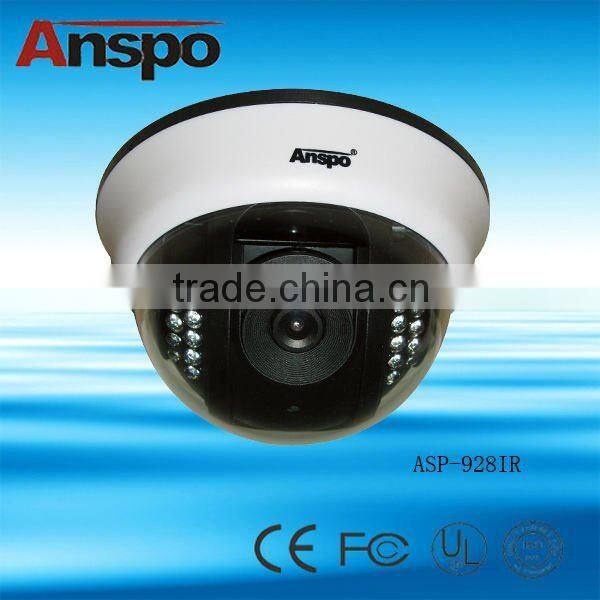 Anspo hd 720p cctv waterproof camera 540TVL Color Vandalproof Dome IR Camera
