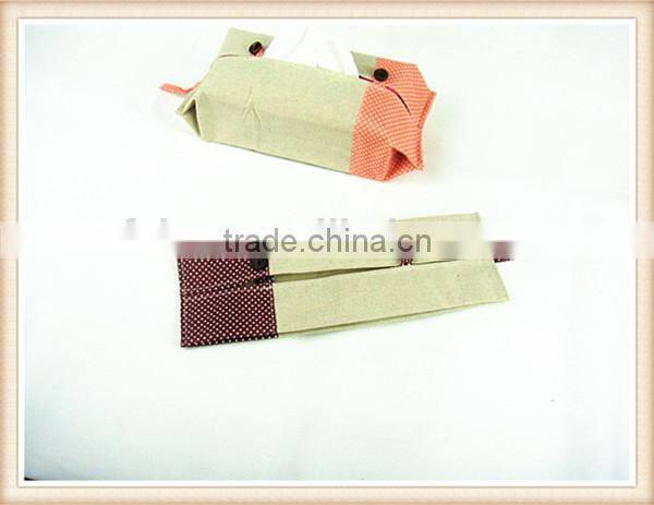 Creative home fabric cotton and linen tissue box