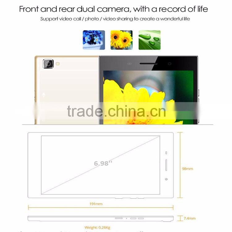 Slim thin smart 3G 6.98inch android tablet pc with