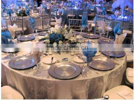 wholesale metal charger plates for table decor wedding centerpieces