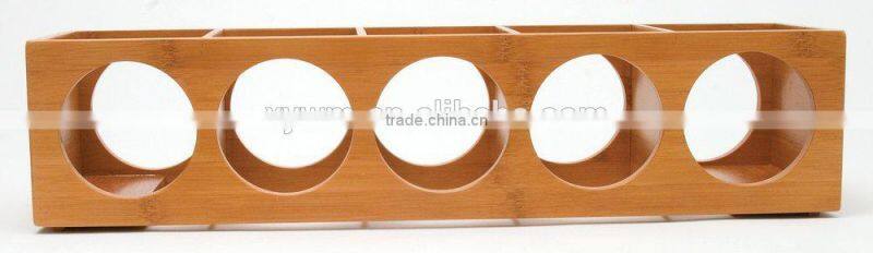 Custom Attractive Design Simple Elegant Storage Bamboo Wooden Stackable Wine Rack Holder Display