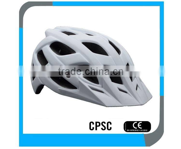 supply cheap CE CPSC ultralight pretty in mould men and lady MTB bike helmet with visor design OEM service