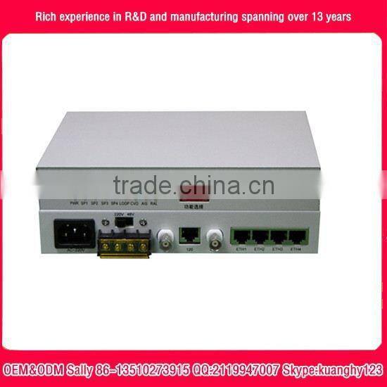 8E1 to Ethernet 10/100 Base-T Interface/ Protocol converter 220VAC and -48VDC Dual power supply OEM&ODM factory