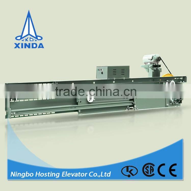 Special interface door operator guide rail