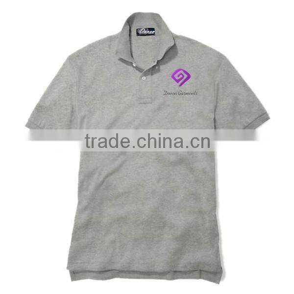 solid color garment washing polo shirt