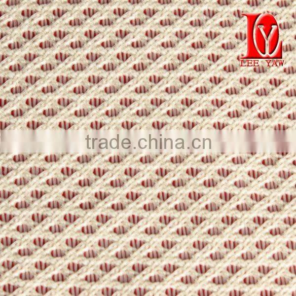 100% poly tricot mesh fabric with wicking treatment