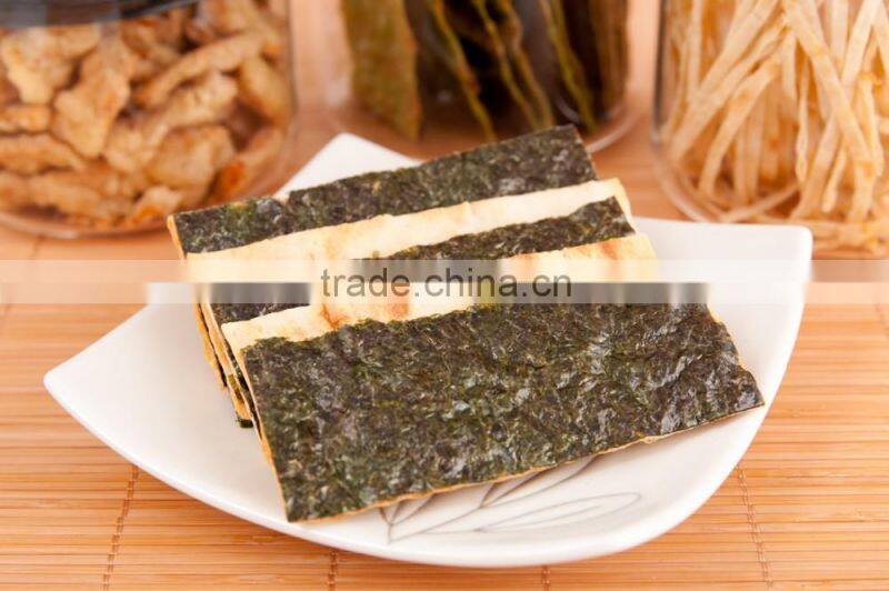 Taiwan seafood, Crispy and dried fish snack with Seaweed
