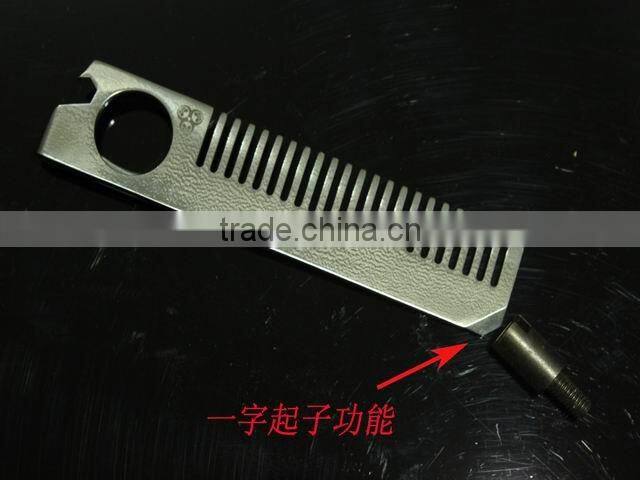 Titanium Multi-functional Metal Teeth Comb and Titanium Hair Comb with Bottle Opener