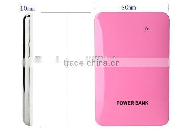 Ultra thin touch power bank 10000mah for ipad/ ipod