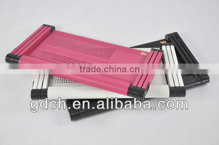 Modern Portable Folding Up Mini Folding magnalium laptop table with mouse pad