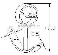 JY-1012D|Antirust type pipe clamp hanger hook|Tube iron hook|Tool steel hook