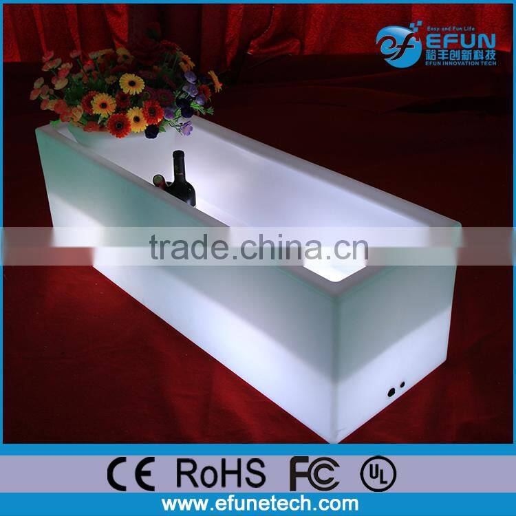 outdoor led furniture remote control rgb color changing party bucket cooler light up ice party tub cooler