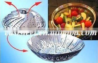 folding steamer, vegetable food steamer, collapsible steamer