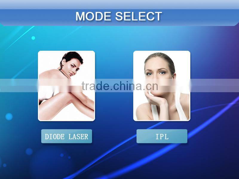 2014 best selling hair removal 808nm diode laser+ IPL permanent hair removal machine