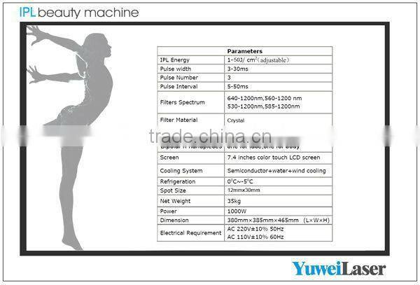 Salon Use Spa SHR IPL Hair Removal Elight Machine