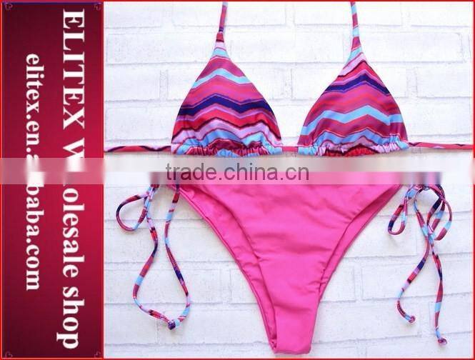 Wholesale Sexy Blue Seamless Brazilian Waterproof Women Swimsuit 2017