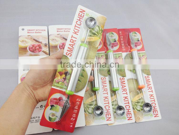 Multifunction Kitchen Fruit Salad tool , Carving knife & Melon baller