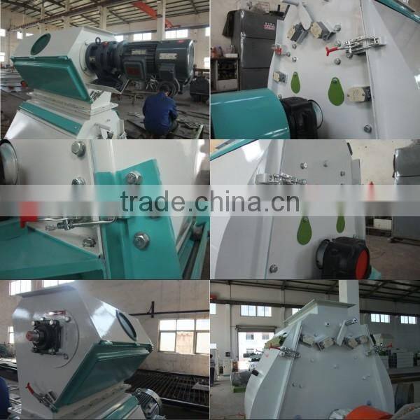 Azeus SFSP112x50 Small Corn Hammer Crusher /SFSP112x60 Rough Crushing Hammer Mill For Feed Use 3mm Screen