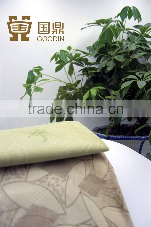 ITALIAN TEXTILE VELVETEEN WITH PRINTED FLOCKING