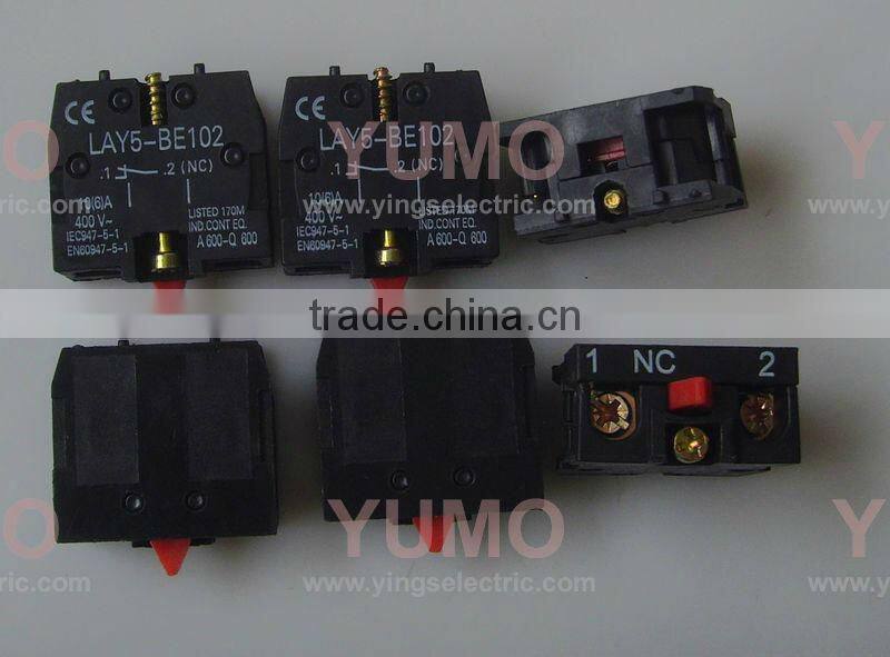 LAY5-BE102 NC push button auxiliary contact