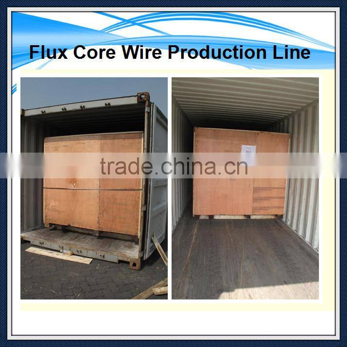 China supplier low carbon steel wire flux cored wire making machine steel wire production line