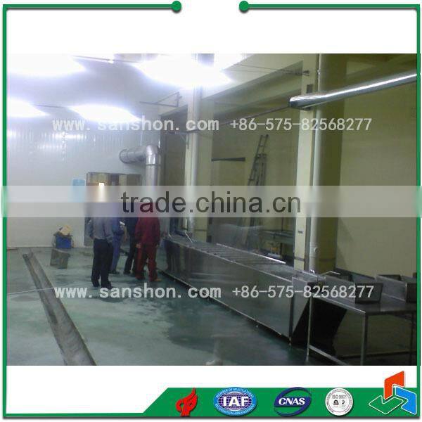 China Spray Type Blanching Equipment For Pickled Cabbage Sterilizing