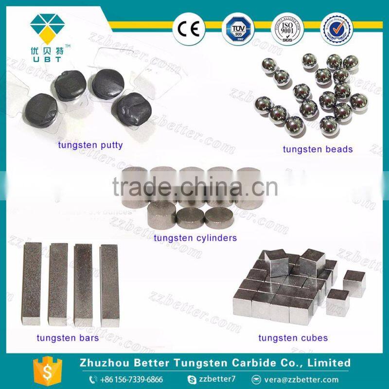 High quality Tungsten 0.5oz cylinder used for weights