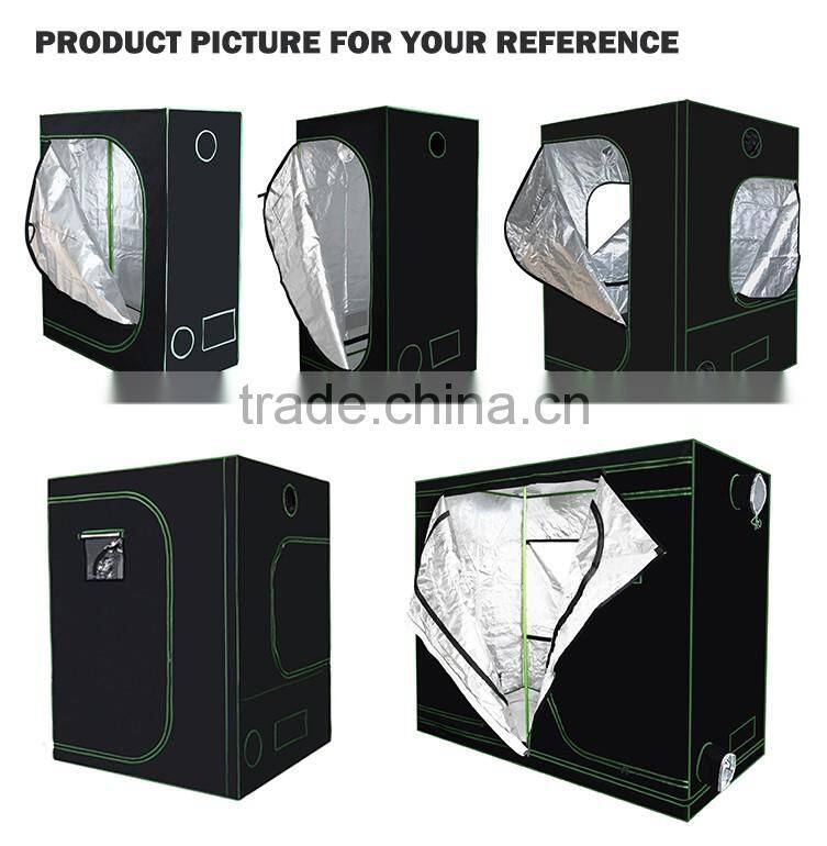 Indoor Hydroponics 99% Highly Reflective Fabric 600D / 1680D Durable Mylar Plant Grow Tent