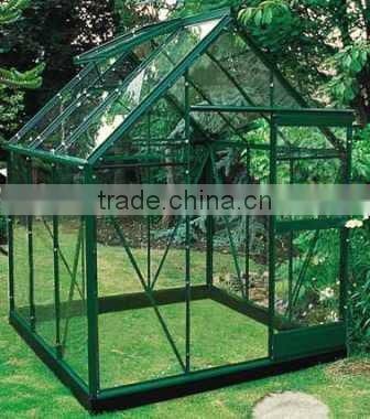 Multi-Span Glass Greenhouse for Flowers